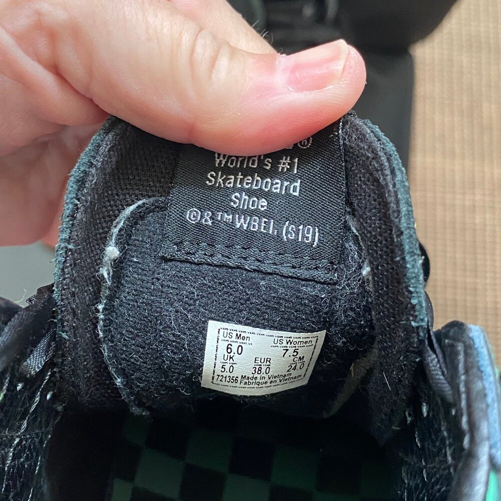 Vans x Harry Potter Sk8-Hi - RARE! Slytherin Green Leather platform - W 7.5 - Picture 5 of 5